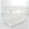 GOOHOCHY 2-Tier Dish Drying Rack for Sink with Extendable Telescopic Drain Tray view 4