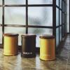 Round Storage Ottoman with Footrest and Waterproof Leather Seat view 3