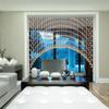 Arched Crystal Glass Bead Curtain, Room Divider, Adjustable, 55 Strands, 170 x 120 cm view 2