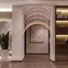 Arched Crystal Glass Bead Curtain, Room Divider, Adjustable, 55 Strands, 170 x 120 cm view 3