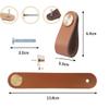 voleseni Leather Cabinet Knobs, 2-Pack, Vintage Drawer and Door Pulls view 3