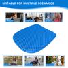 Gel Seat Cushion (Super Large and Thick), Wheelchair Seat Cushion, Soft and Breathable, for Office Chairs, Cars and Student Seats, for Sciatica and Back Pain (Blue, Small, Blue) view 3