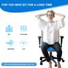 Gel Seat Cushion (Super Large and Thick), Wheelchair Seat Cushion, Soft and Breathable, for Office Chairs, Cars and Student Seats, for Sciatica and Back Pain (Blue, Small, Blue) view 4