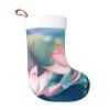 BONDIJ Christmas Stockings with Lotus Plant Print and Plush Cuff view 3