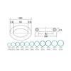 3-Pack FKM Fluororubber O-Rings, 81 × 75 × 3 mm view 2