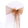 KUCOON 50-Piece Wedding Chair Decoration Organza Sashes, Knot Bands and Chair Bows view 1