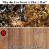 Floor Protection Mat for Gaming and Office Chairs, Round, 150 cm, Non-Slip, Scratch-Resistant view 4