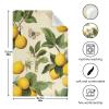 RPLIFE Yellow Lemon with Leaves and Butterflies Dish Towels, 71.1 x 45.7 cm view 3