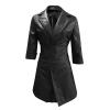 Nidddiv Women's Black Polka-Dot Bodycon Mini Dress, Long Sleeve, V-Neck, Size S view 3