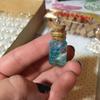 MaxMau 64 Mini Glass Bottles, 1 ml, with Eye Screws, Funnel and Cork Stoppers view 4