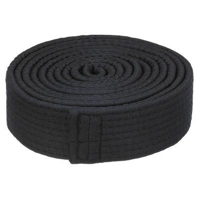 PATIKIL Taekwondo Rank Belt 1.5 in x 7.8 ft, 2.4 m, Polyester, Black