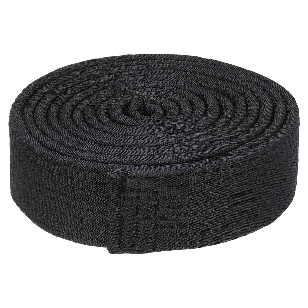 PATIKIL Taekwondo Rank Belt 1.5 in x 7.8 ft, 2.4 m, Polyester, Black