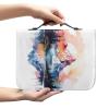 Kuiaobaty Watercolor Mountain Print Book Sleeve with White Zipper view 2