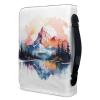 Kuiaobaty Watercolor Mountain Print Book Sleeve with White Zipper view 3