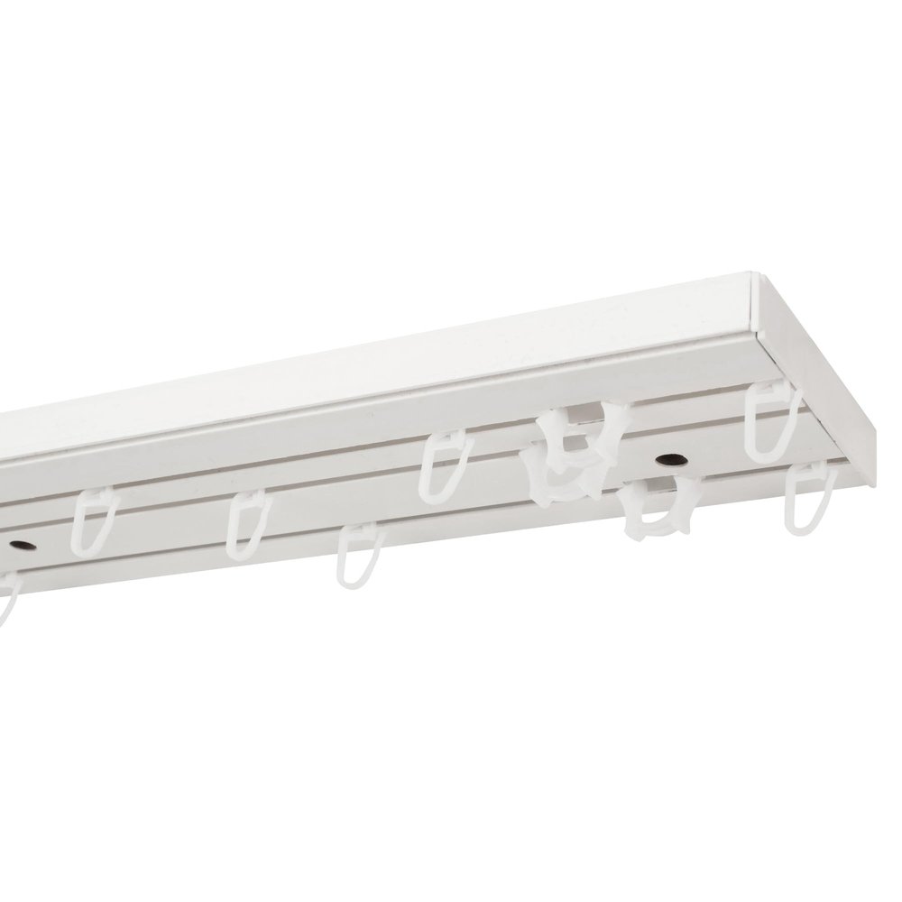 Garesa 3-Track Curtain Track, White, 240 cm