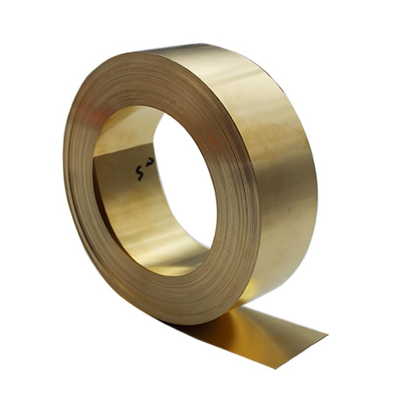 AHSKY 1 Brass Sheet Roll, 0.01–1 mm Thick, 10/20/30/40/50/100 mm Wide (Size: 0.3 x 20 x 2000 mm, 1 pc)
