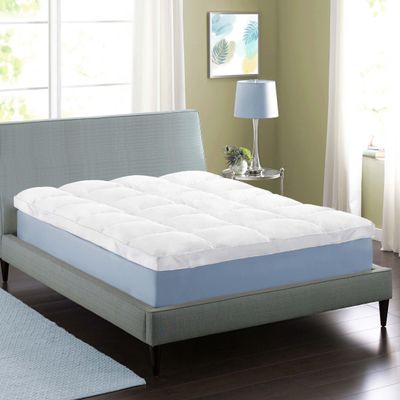 Superior 5.1 cm Plush Down Alternative Mattress Topper, California King, White