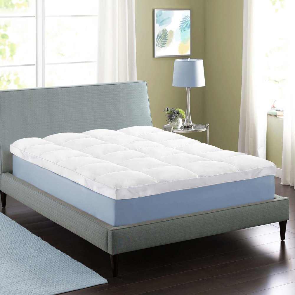 Superior 5.1 cm Plush Down Alternative Mattress Topper, California King, White