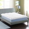 Superior 5.1 cm Plush Down Alternative Mattress Topper, California King, White view 1