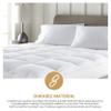 Superior 5.1 cm Plush Down Alternative Mattress Topper, California King, White view 3