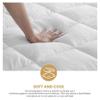 Superior 5.1 cm Plush Down Alternative Mattress Topper, California King, White view 4