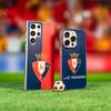 Osasuna Protective Case for iPhone 15 Pro Max, Vertical Pattern, Blue and Transparent, Flexible Silicone, Officially Licensed by CA Osasuna view 3