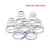 Conical Compression Spring Wire, 304 Stainless Steel, Silver, 1.2 × (8–15) × 15–6 mm view 2