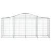 Balcony Raised Bed Planter Gabion with High Arch, 200 x 50 x 80/100 cm, Galvanized Iron view 3