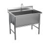Commercial-Grade Stainless Steel Utility Sink, 47.2 x 23.6 in view 1