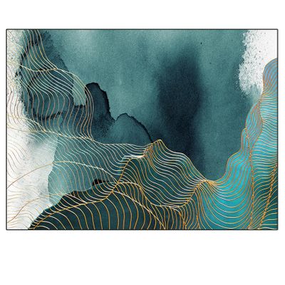 LIJIAO Washable Non-Slip Runner Rug, 90 x 410 cm
