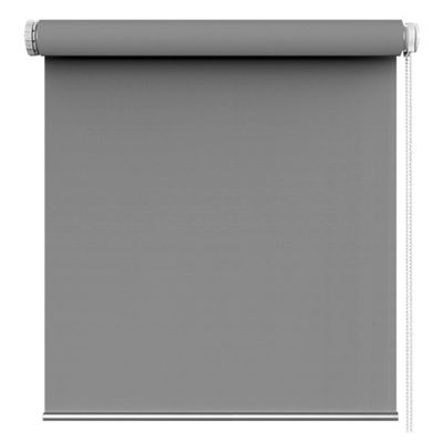 Skylight Blackout Roller Blind 75 x 160 cm, Day-Night, No-Drill Clamp Mount, Light Gray