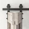 HOCONNIE 6 ft/183 cm Bi-Folding Sliding Barn Door Hardware Track Set for 2 Doors view 1