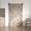 HOCONNIE 6 ft/183 cm Bi-Folding Sliding Barn Door Hardware Track Set for 2 Doors view 2