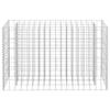 Galvanized Steel Gabion Raised Garden Bed, 90 x 30 x 60 cm view 4