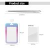 Pastel ID Badge Holder with Lanyard and Retractable Clip view 2
