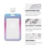 Pastel ID Badge Holder with Lanyard and Retractable Clip view 3