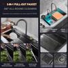 Stainless Steel Single-Bowl Waterfall Kitchen Sink Workstation view 4