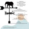 Elephant Stainless Steel Weather Vane for Garden and Yard, Black Retro Design view 4