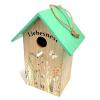 Set of 2 Wooden Bird Nesting Boxes, 22 x 12 x 15.5 cm view 3