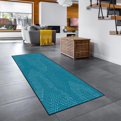 YANHONG Hallway Runner Rug, 100 x 170 cm, Polyester, Sky Blue
