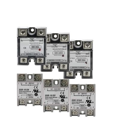 FOUNCY SSR-25DA, SSR-40DA, SSR-40AA, SSR-40DD SSR 10A/25A/40A/60A/80A/100A Solid-State Relay Module for PID Temperature Control, 1 Pc (Color: DD, Size: Black_100A)