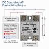 FOUNCY SSR-25DA, SSR-40DA, SSR-40AA, SSR-40DD SSR 10A/25A/40A/60A/80A/100A Solid-State Relay Module for PID Temperature Control, 1 Pc (Color: DD, Size: Black_100A) view 4