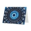 Blue Mini Floral Swirl Card for Weddings, Friendship, and Holidays view 3