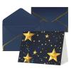 ZISHAK Elegant Festive Greeting Cards with Star Pattern view 2