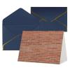 FRESQA Red Brick Wall Greeting Card, Ideal for Weddings, Friendships & Holidays view 2