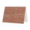 FRESQA Red Brick Wall Greeting Card, Ideal for Weddings, Friendships & Holidays view 3
