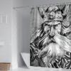 VIKINGER 3D Viking Odin Shower Curtain, 180 x 180 cm view 1