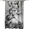 VIKINGER 3D Viking Odin Shower Curtain, 180 x 180 cm view 3