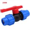 PE Pipe Ball Shut-Off Valve with Male Thread, 20 mm view 2