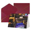 FRESQA Las Vegas Night Greeting Card for Weddings, Friendships, and Holidays | Premium Pearlescent Paper view 2